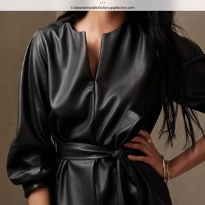 NWOT Banana Republic Faux Leather top